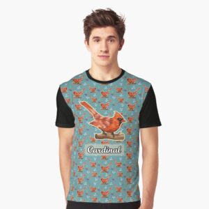 THE BEUTIFUL RED CARDINAL Graphic T-Shirt