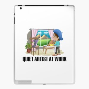 QUIET ARTIST AT WORK iPad Case & Skin