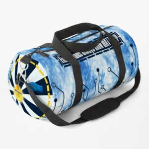 TIE DYE ELECTRICIANS ALWAYS KNOW WATTS UP Duffle Bag